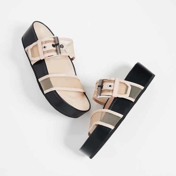 Rag & Bone Evin Platform Slides, Nude, 39 - Picture 2 of 4